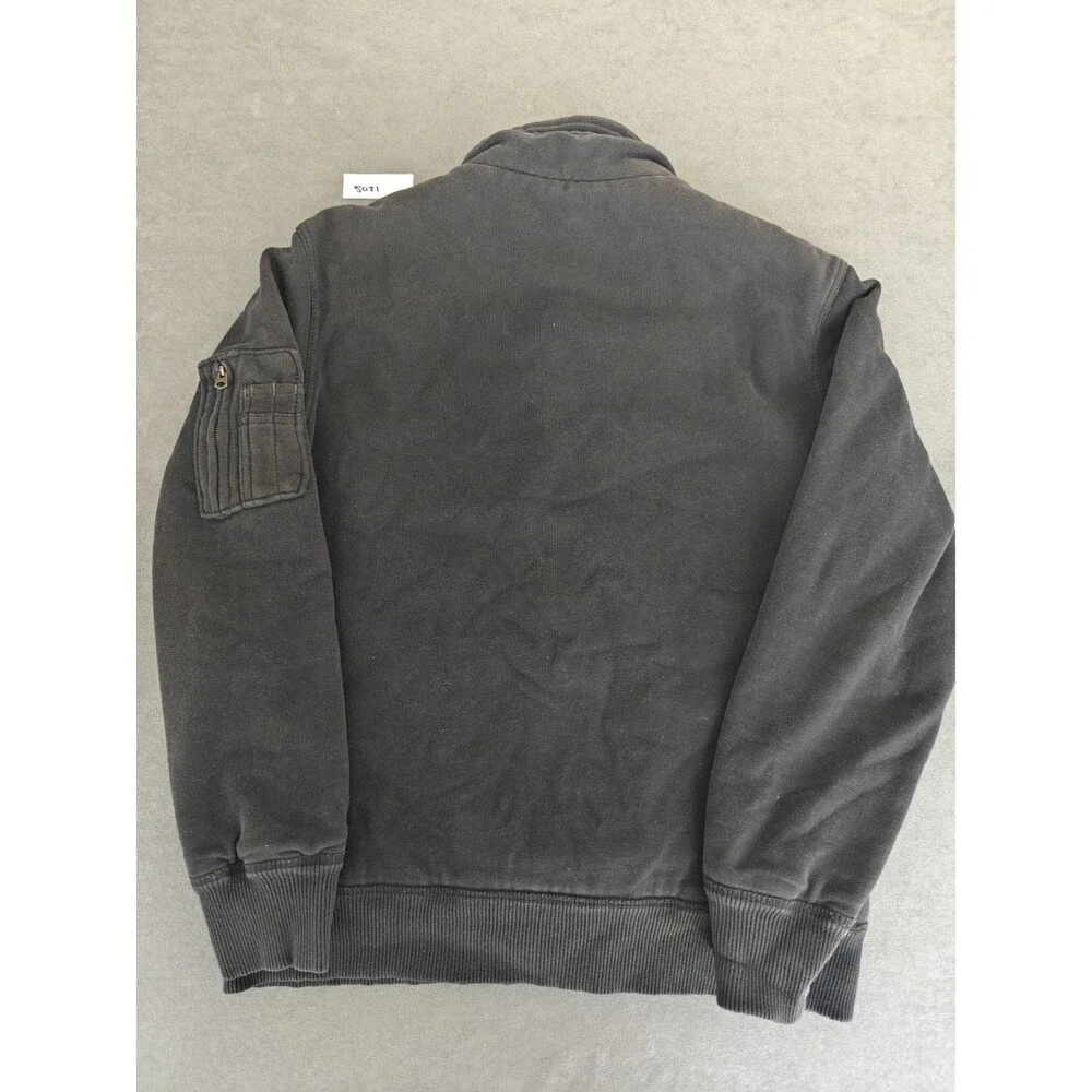 American Eagle Outfitters Sherpa Lined Jacket Mens Large Black Full Zip